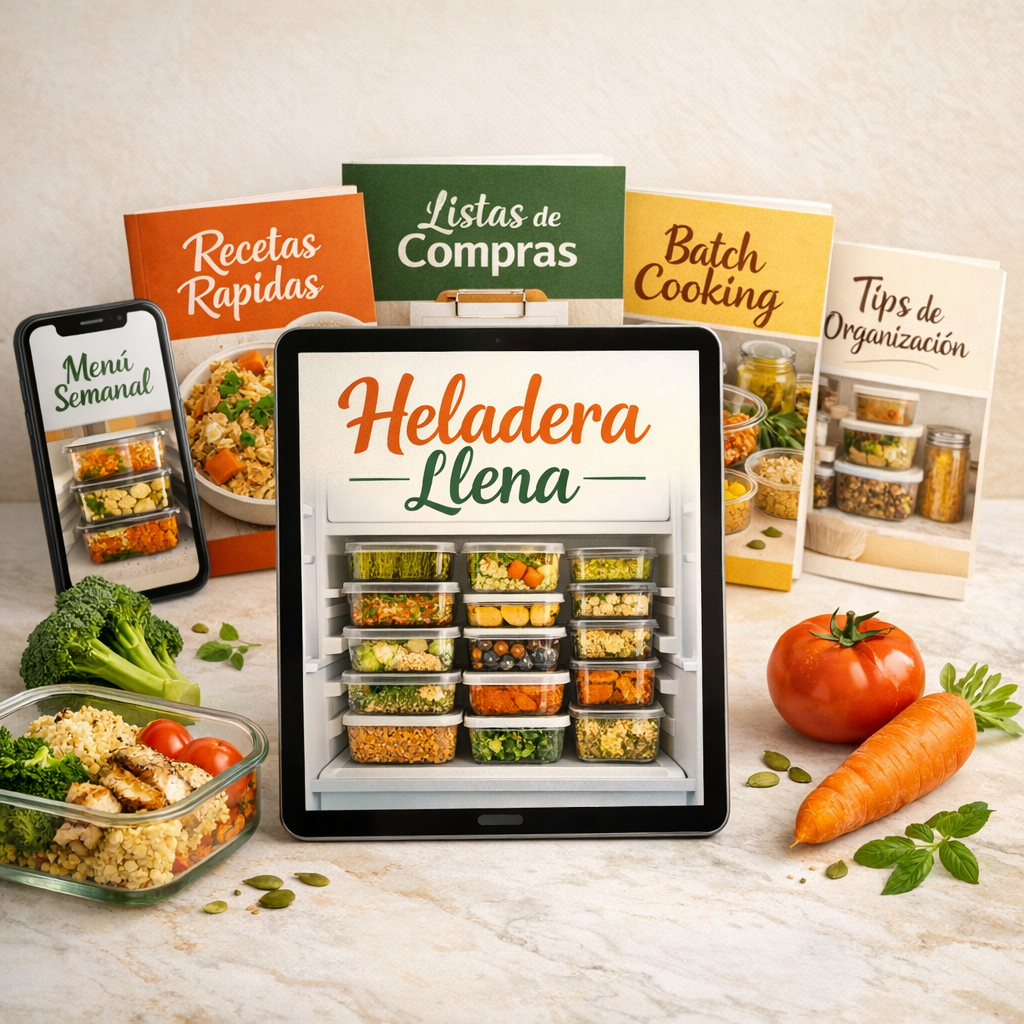 📦 Heladera Llena- 60 Recetas´+ 5 bonos exclusivos 🎁