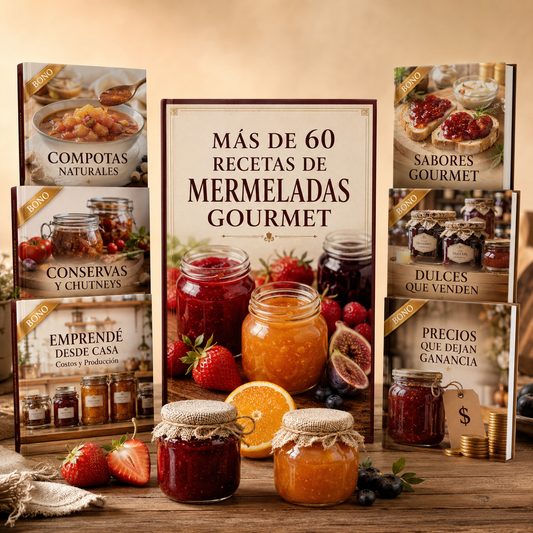 🍎+ 60 recetas de mermeladas gourmet🫙